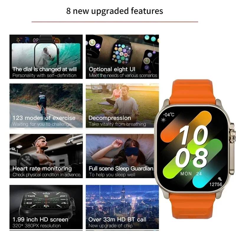 New Watch T10 Ultra Smart Watc - огляд і ціна Smartwatch Watches For Girls