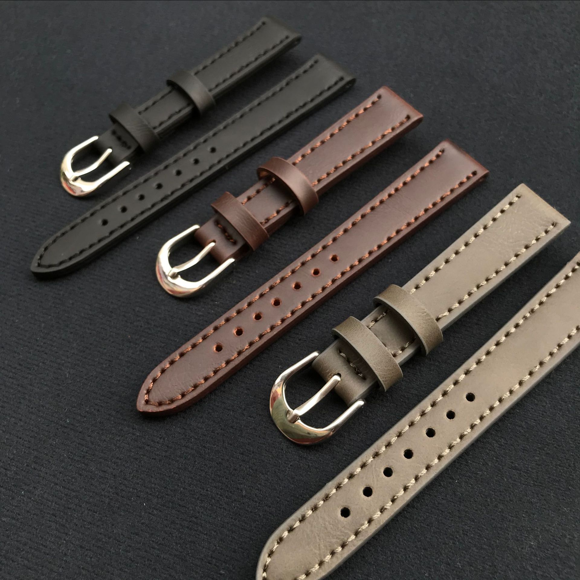 Leather Watch Strap 14mm 16mm  - огляд і ціна Smartwatch Vintage Watches For Women