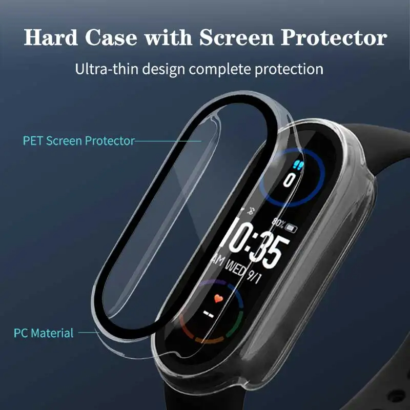 Tempered Glass+PC Case For Xia - огляд і ціна Smartwatch Watches For Girls