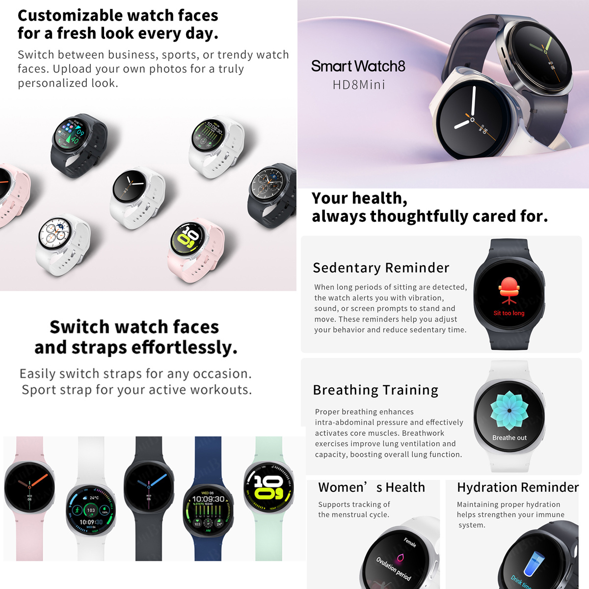 2026 New Watches 8 Mini GPS Tr - огляд і ціна Smartwatch Watches For Women With Gps