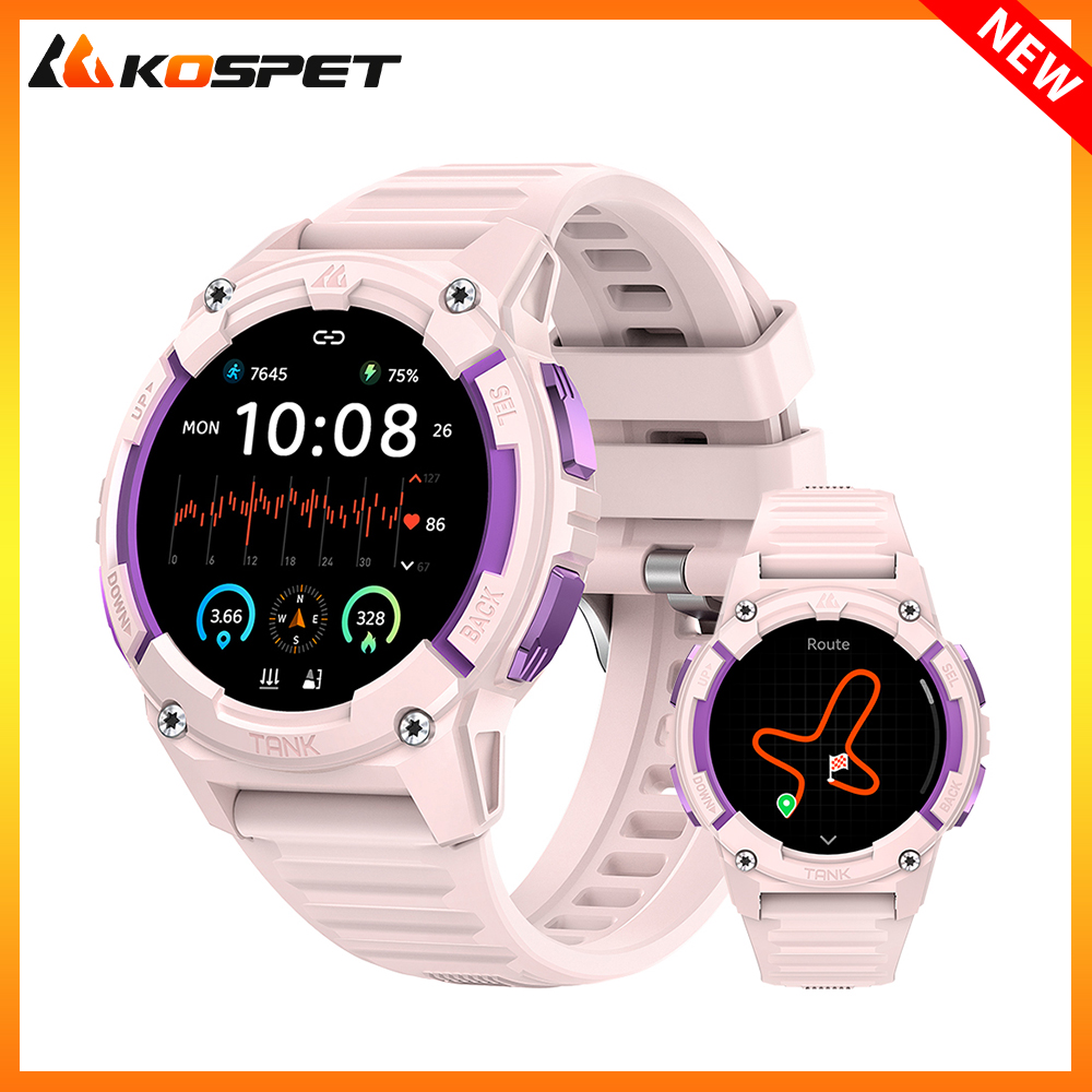KOSPET TANK S2 GPS Smart Watch - огляд і ціна Smartwatch Watches For Women With Gps