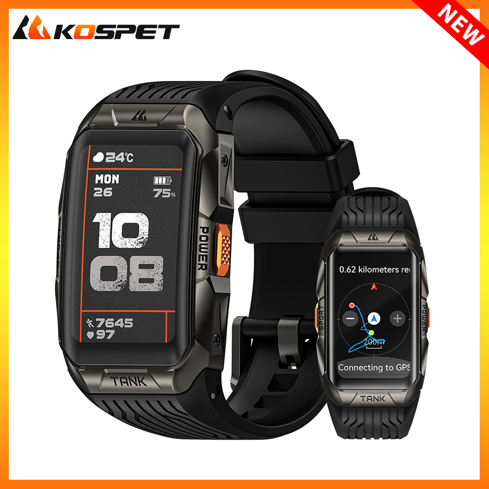 2025 KOSPET TANK X2 Ultra Smar - огляд і ціна Altimeter Compass Watch