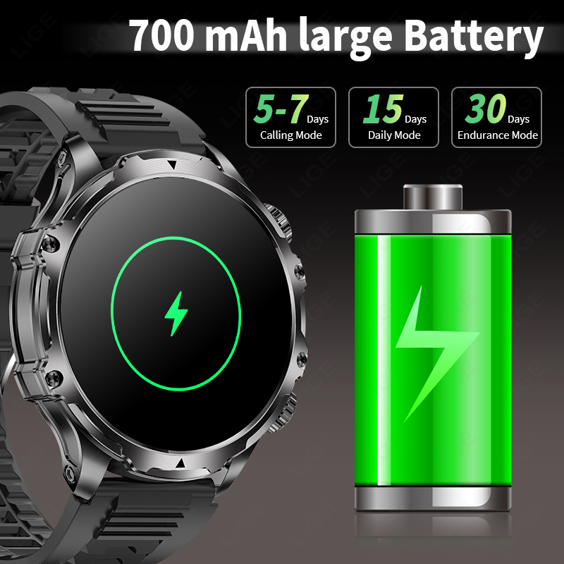 LIGE Smartwatch Military Men 1 - огляд і ціна Timex Watches Smartwatch