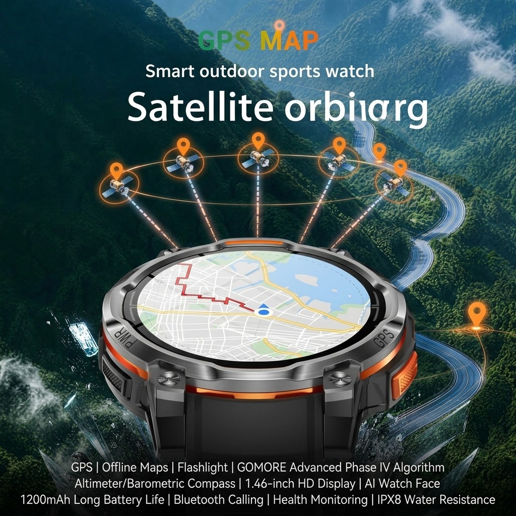 2026New Military Built-in GPS  - огляд і ціна Watch Vs Smartwatch