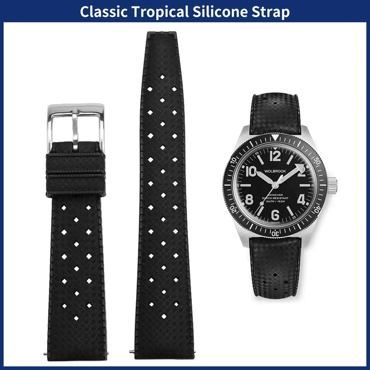 FKM watch Strap 20mm 22mm Trop - огляд і ціна Watches Rolex Smartwatch