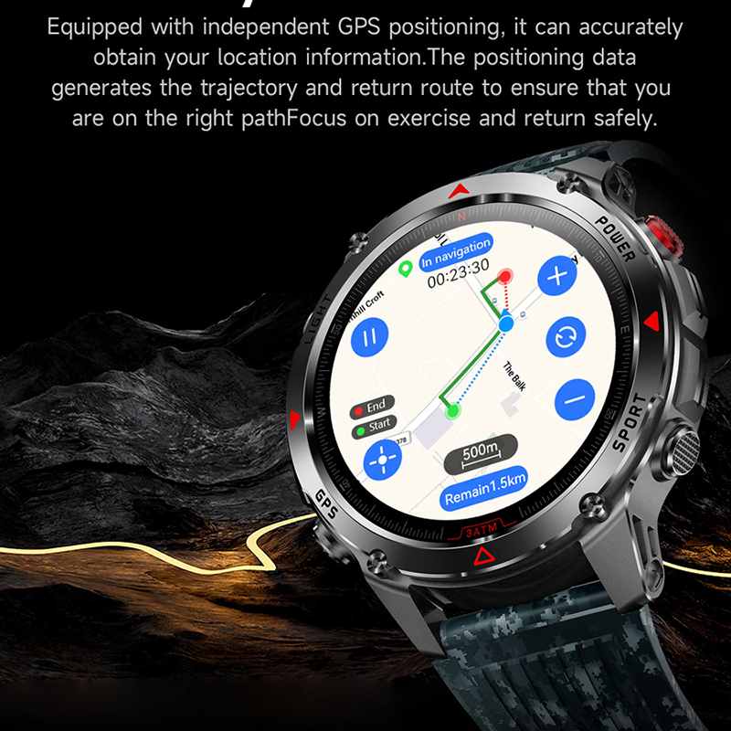 T-Rex 3 Built-in Dual-band GPS - огляд і ціна Altimeter Compass Watch