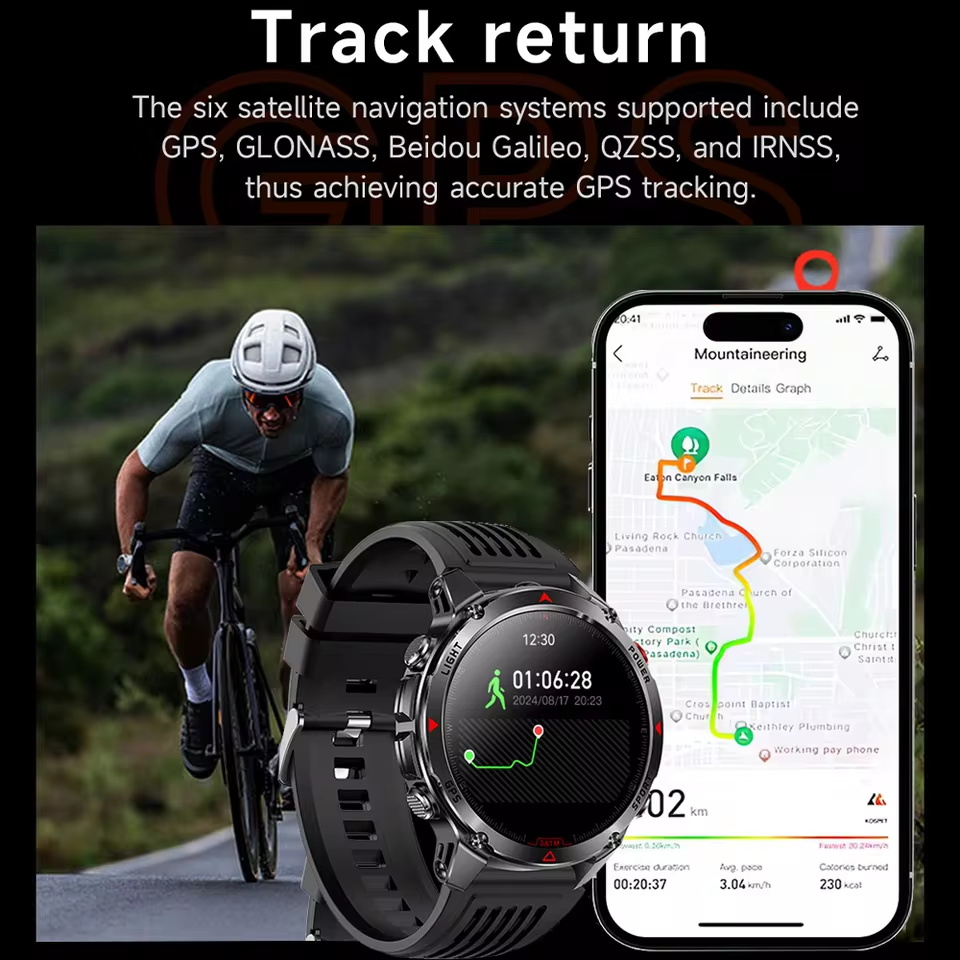 Military Outdoor GPS Positioni - огляд і ціна Altimeter Compass Watch