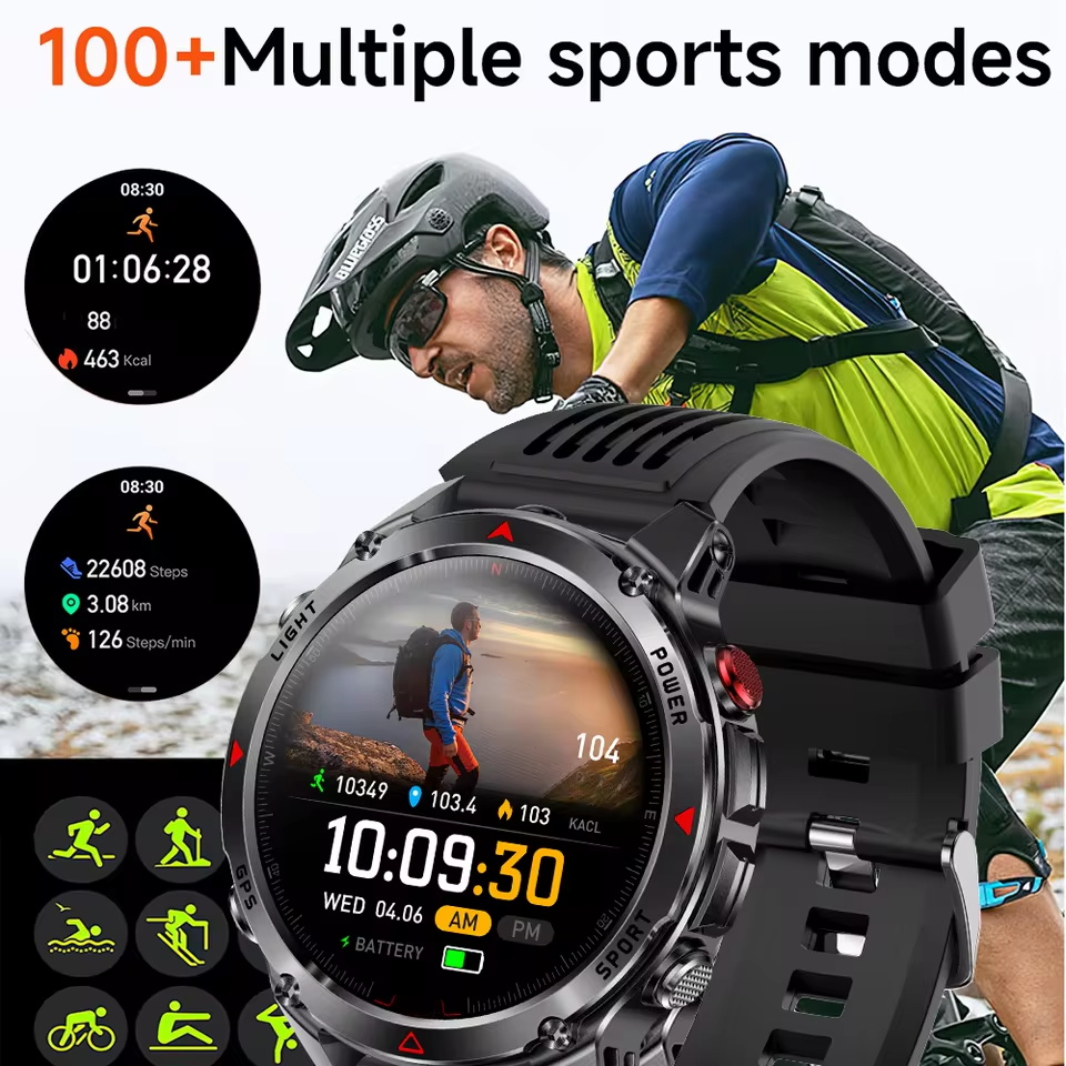 Military Outdoor GPS Positioni - огляд і ціна Altimeter Compass Watch