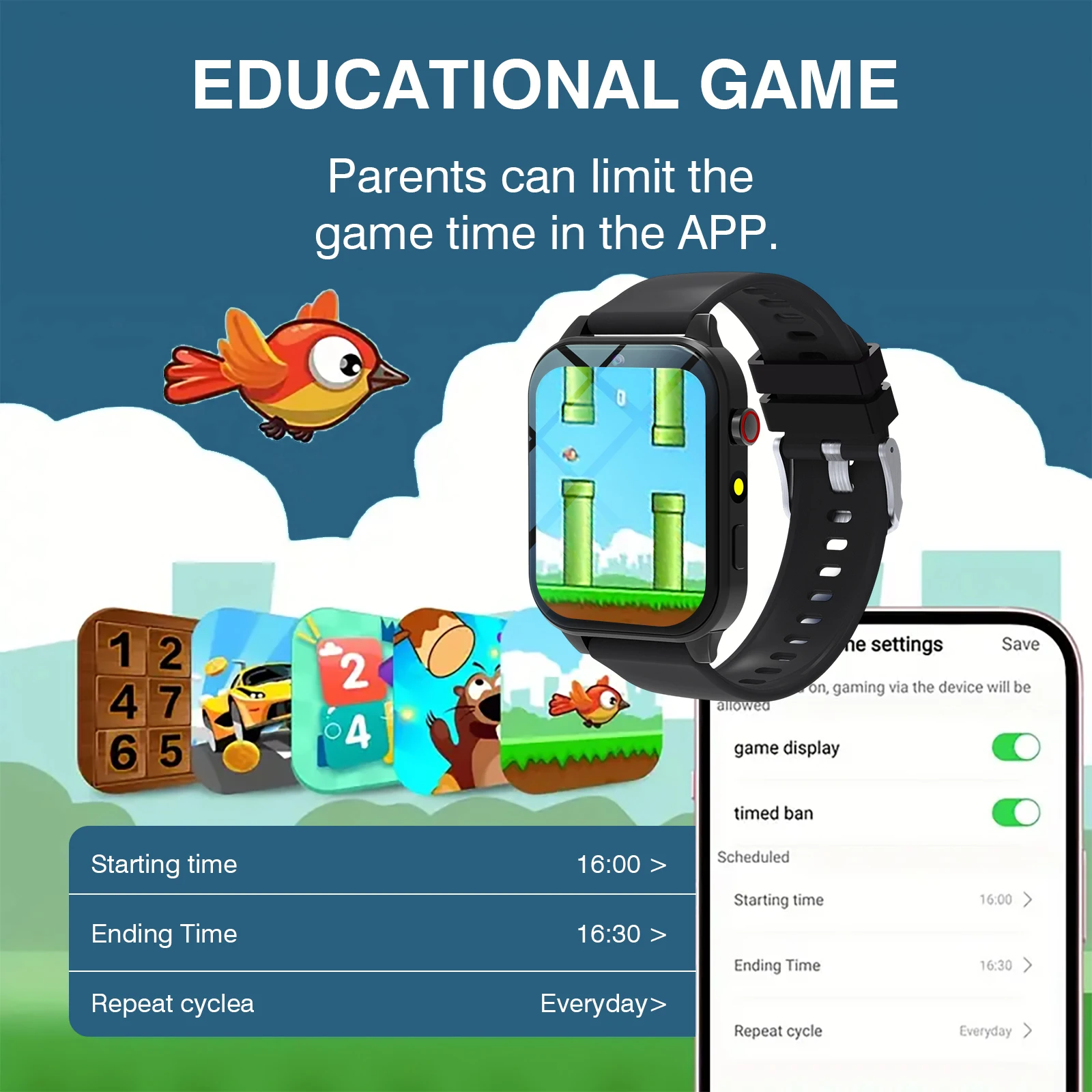 Kids′s Smart Watch 18 Games Ca - огляд і ціна Smartwatch Digital Watches For Kid Girl