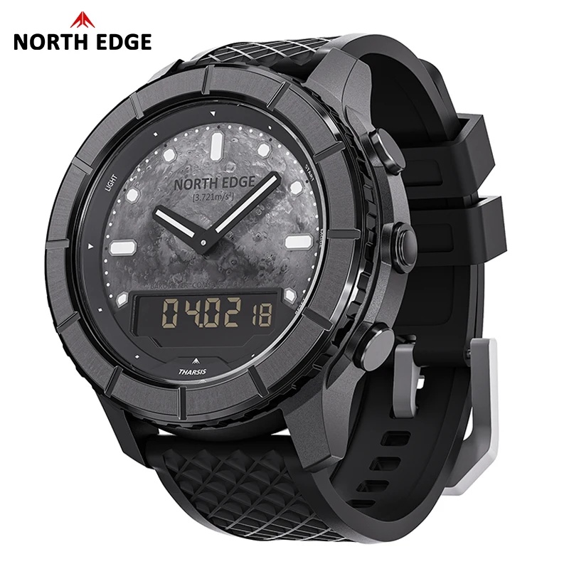 NORTH EDGE THARSIS Men Carbon  - огляд і ціна Altimeter Compass Watch