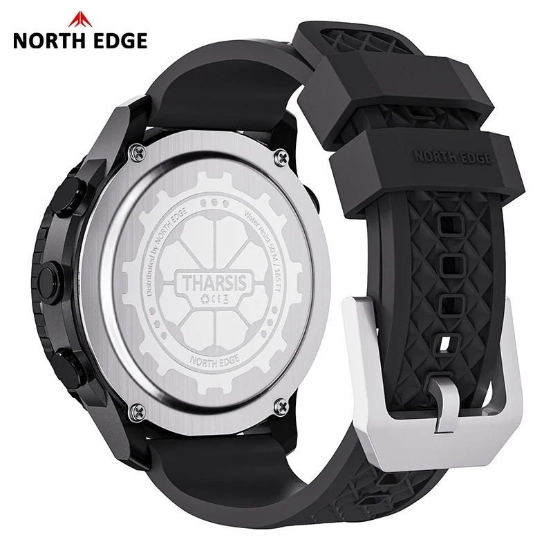NORTH EDGE THARSIS Men Carbon  - огляд і ціна Altimeter Compass Watch