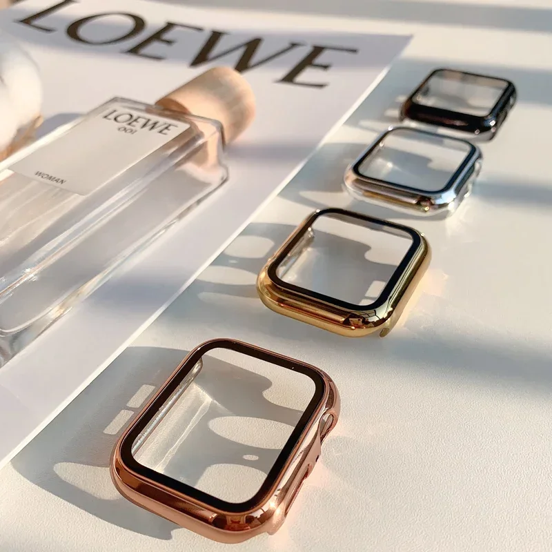 Glass+case For Apple Watch ban - огляд і ціна Smartwatch Watches For Girls