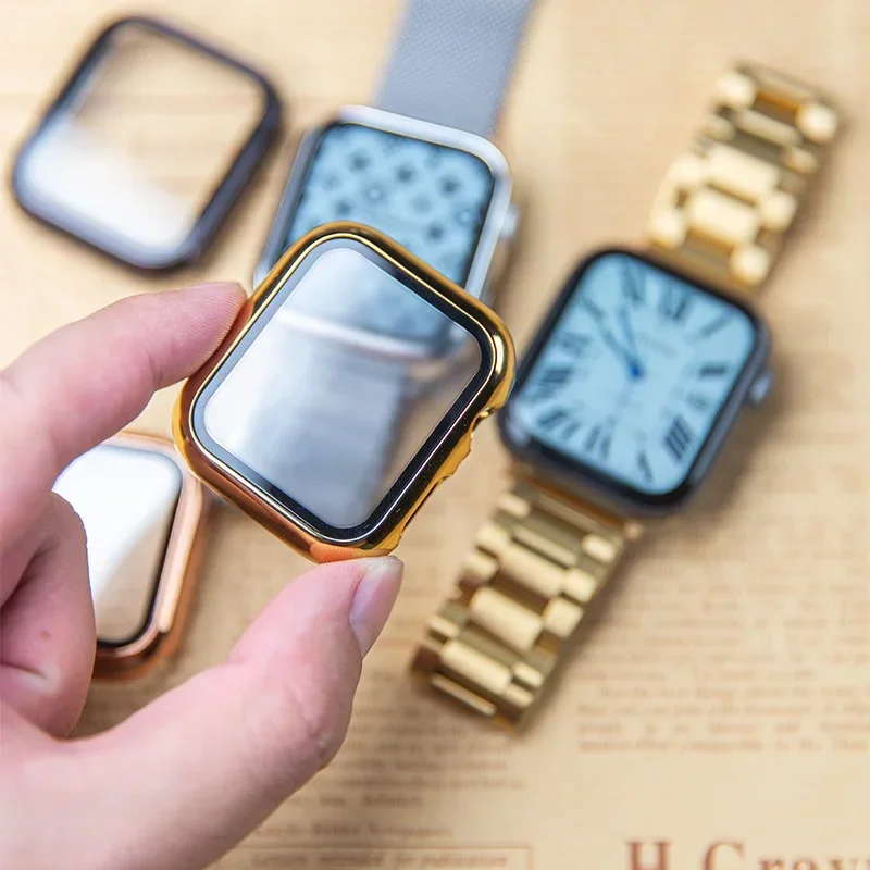 Glass+case For Apple Watch ban - огляд і ціна Smartwatch Watches For Girls