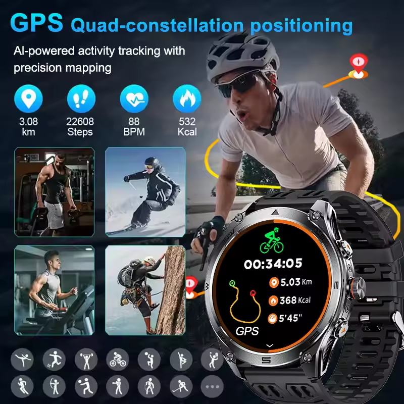 2025 New Outdoors Military GPS - огляд і ціна Altimeter Compass Watch