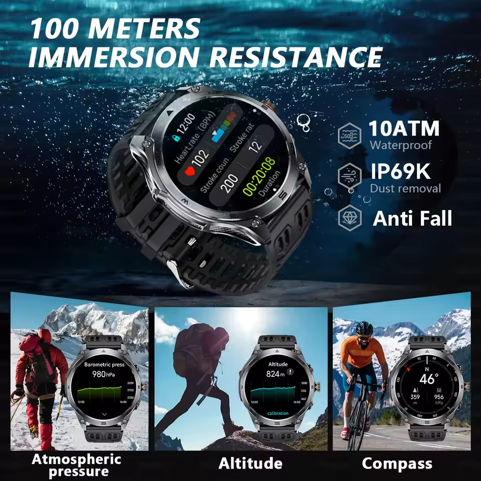 2025 New Outdoors Military GPS - огляд і ціна Altimeter Compass Watch