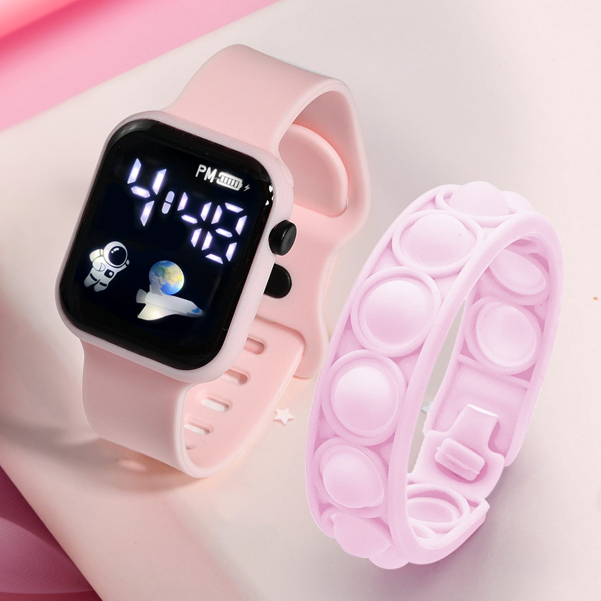 2PCS Children's Smart Watch Br - огляд і ціна Smartwatch Watches For Girls